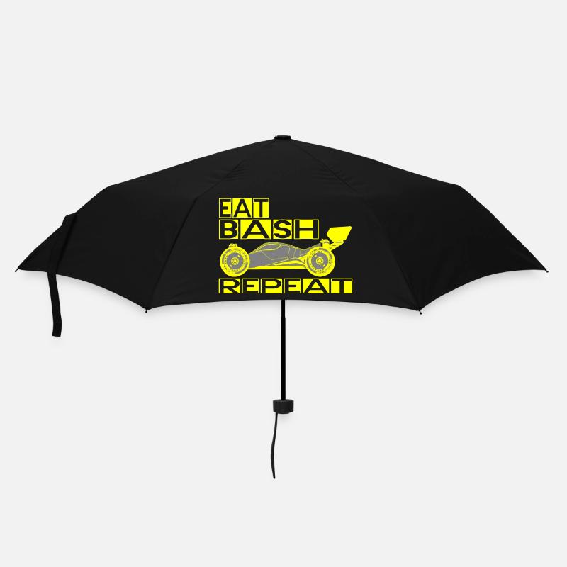 eat sleep bash repeat - Regenschirm (klein) - Schwarz