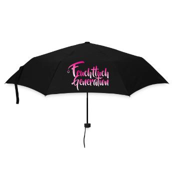 feuchttuch pink - Regenschirm (klein) - Schwarz - Vorne