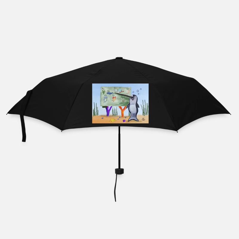 Teacher Narwhal - Umbrella (small) - black