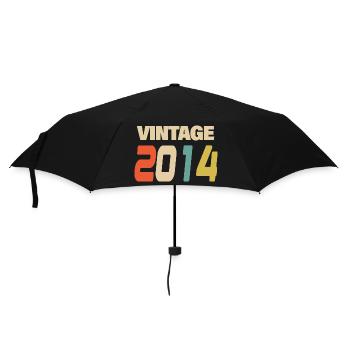 2014 Vintage Retro Classic 2014 - Regenschirm (klein) - Schwarz - Vorne