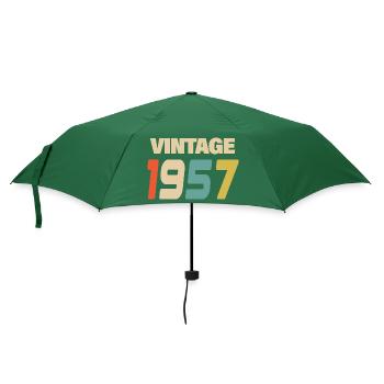 1957 Vintage Retro Classique 1957 - Parapluie standard - vert bouteille - Devant
