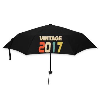 2017 Vintage Retro Classic 2017 - Regenschirm (klein) - Schwarz - Vorne