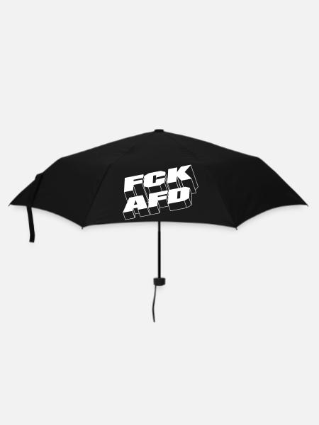 FCKAFD - Regenschirm (klein) - Schwarz