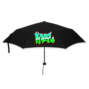 GRAFFITI KARL VERT et ROUGE made by Max le Tagueur - Parapluie standard - noir - Devant