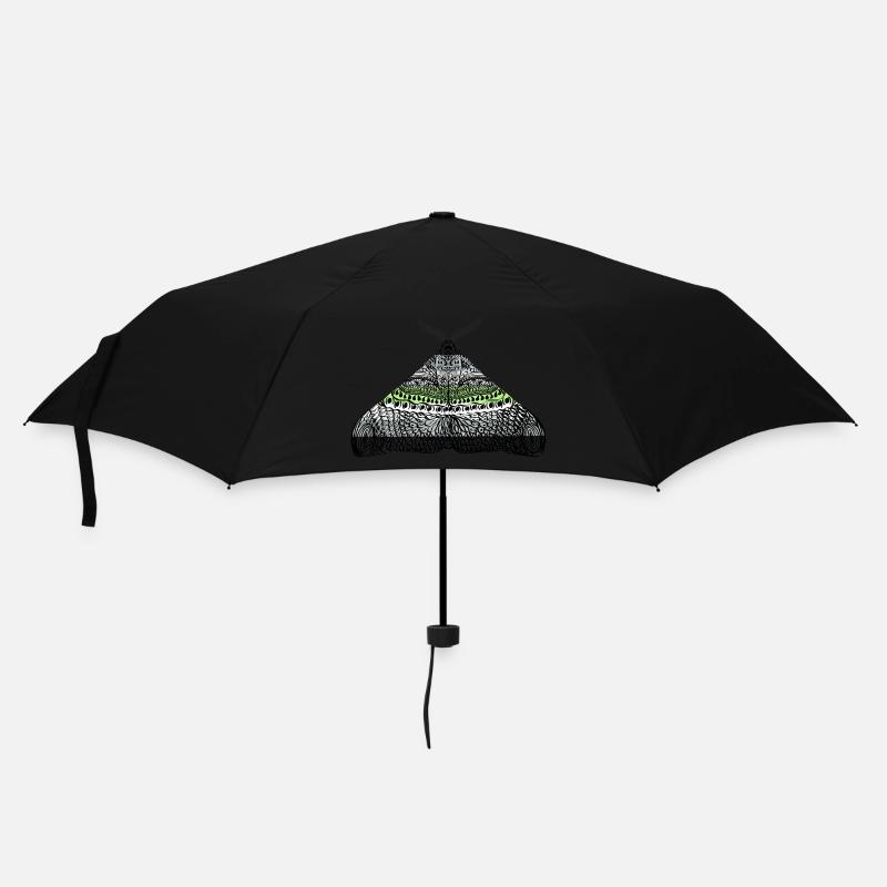 Motif de papillon de la fierté agender A - Parapluie standard - noir