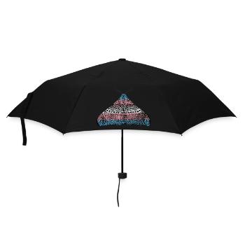 Motif papillon de la fierté transgenre A - Parapluie standard - noir - Devant