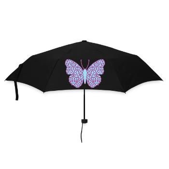 Ornamental butterfly - Umbrella (small) - black - Front