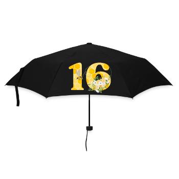 16th Anniversary Bee - Umbrella (small) - black - Front