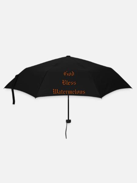 GodBlessWatermelons - Umbrella (small) - black