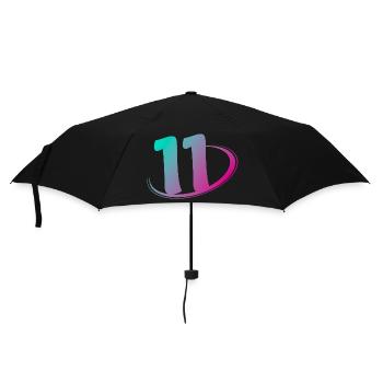 Number 11 multicolor - Umbrella (small) - black - Front