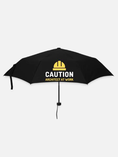 Architecte au travail - Parapluie standard - noir