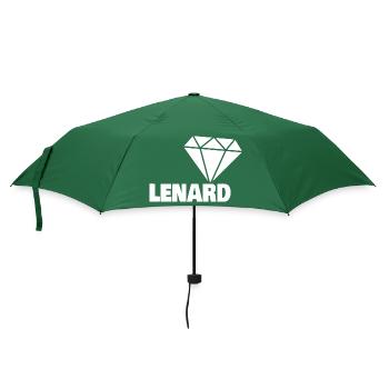 Gift for Lenard - Umbrella (small) - bottlegreen - Front