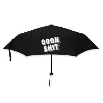 Oooh Shit - Regenschirm (klein) - Schwarz - Vorne