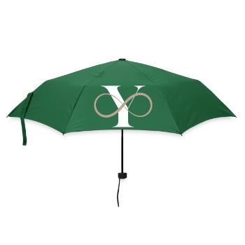 Unendlicher Buchstabe - Regenschirm (klein) - Flaschengrün - Vorne