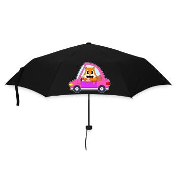 Hamster Car - Umbrella (small) - black - Front