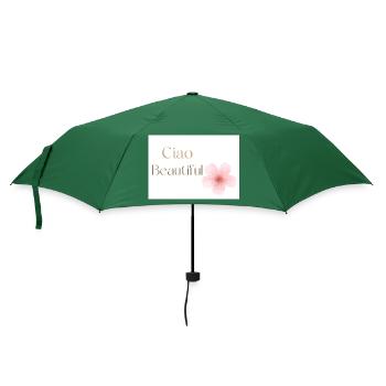 Ciao Beautiful Words Part Italian Saying - Umbrella (small) - bottlegreen - Front
