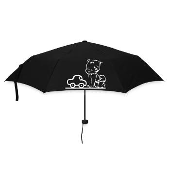 Voiture - Parapluie standard - noir - Devant