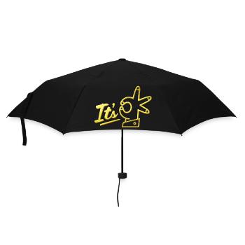 Es ist ok Zitate positiv Zitat niedlich Liebe Positivität - Regenschirm (klein) - Schwarz - Vorne