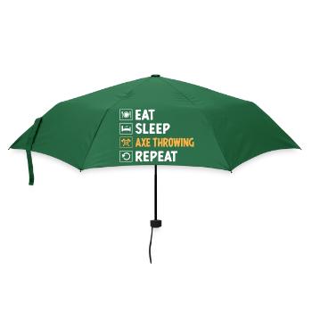 Manger Sleep Lancer de hache Lancer de hachette répété - Parapluie standard - vert bouteille - Devant