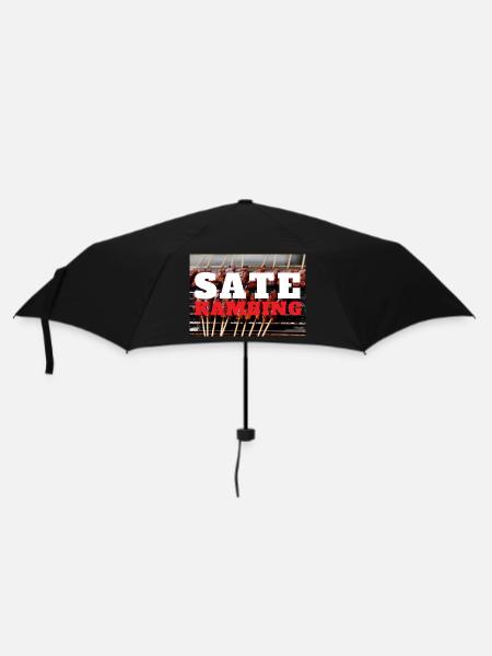 INDONET Satay Kambing print - Umbrella (small) - black