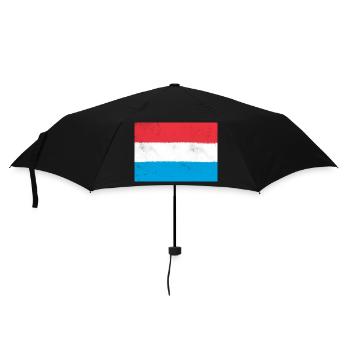 Flag of Luxembourg - Umbrella (small) - black - Front