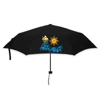 Journey to a better world - Umbrella (small) - black - Front