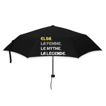ELSA LA FEMME LE MYTHE LA LEGENDE - Parapluie standard - noir - Devant