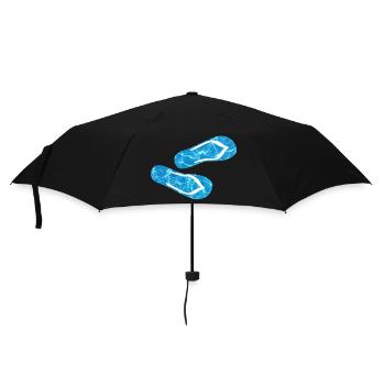 Slippers Pool Flip Flops Camping Water Holidays Fun - Umbrella (small) - black - Front