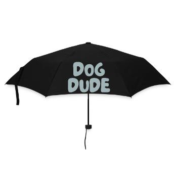 Dog Dude – chemise cool pour les types de chiens - Parapluie standard - noir - Devant