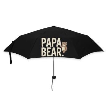 Papa Bear – Un design amusant pour les pères - Parapluie standard - noir - Devant
