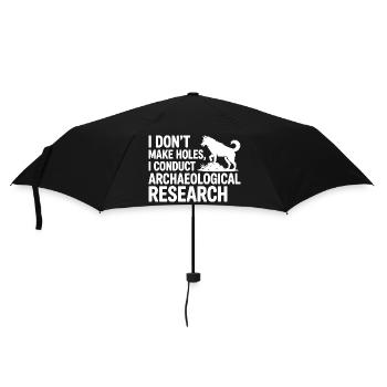I Don’t Make Holes Husky Digging Dog  - Umbrella (small) - black - Front