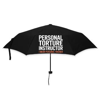 Torture Instructor I Mean Personal Trainer - Umbrella (small) - black - Front