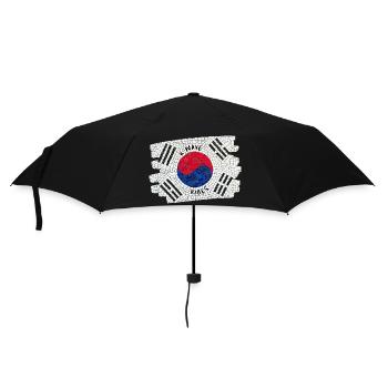 K-Wave Vibes Korea Flag Mosaic Design - Umbrella (small) - black - Front