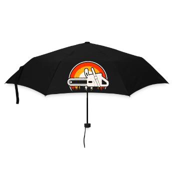  Baumpfleger Holzarbeiter Waldarbeiter Geschenk - Regenschirm (klein) - Schwarz - Vorne