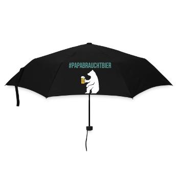 Amateur de bière PAPABRAUCHT bière Funny - Parapluie standard - noir - Devant