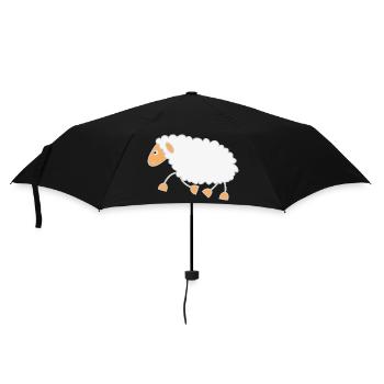 Sheep trots to the shepherd - Umbrella (small) - black - Front