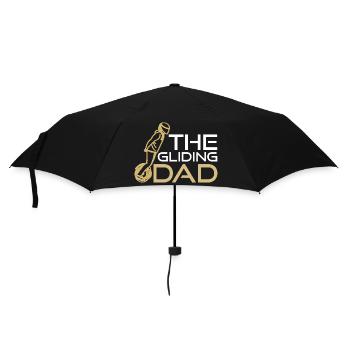The Gliding Dad – Cool Electric Unicycle Design - Umbrella (small) - black - Front