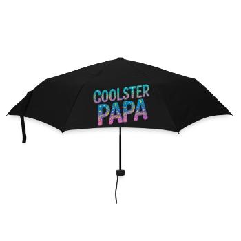 Coolster Papa Design - Regenschirm (klein) - Schwarz - Vorne