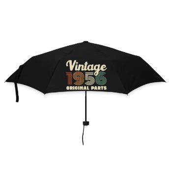 70 Jahre 1956 Vintage Retro Geburtstagsgeschenk - Regenschirm (klein) - Schwarz - Vorne