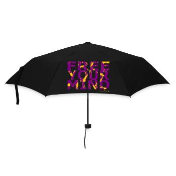 Free Your Mind - Regenschirm (klein) - Schwarz - Vorne