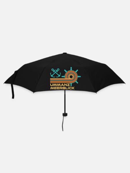 Ostsee Urlaub MEERESBLICK Lustiges - Regenschirm (klein) - Schwarz