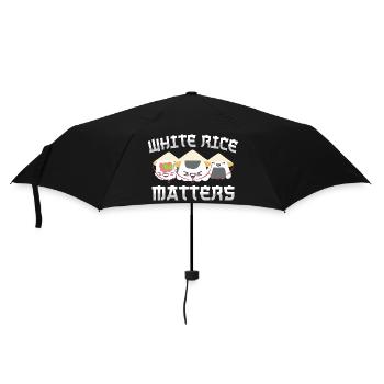 White Rice Matters - Umbrella (small) - black - Front