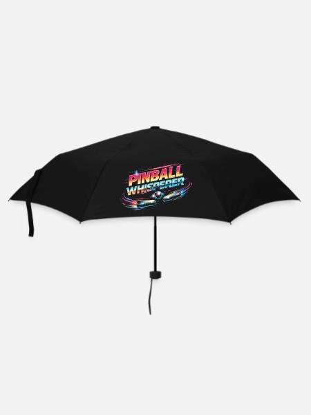 Pinball Whisperer Flipperspieler - Regenschirm (klein) - Schwarz
