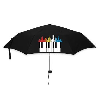 Piano Piano Musician Gift - Umbrella (small) - black - Front