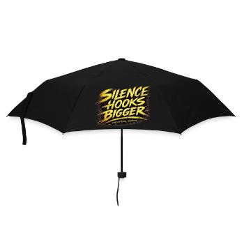 Silence Hooks – Mentalität beim größeren Karpfenangeln - Regenschirm (klein) - Schwarz - Vorne