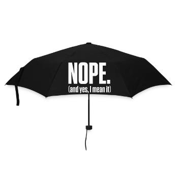 Nope I Mean It PDA Neurodivergent Pride - Umbrella (small) - black - Front