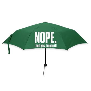 Nope I Mean It PDA Neurodivergent Pride - Umbrella (small) - bottlegreen - Front