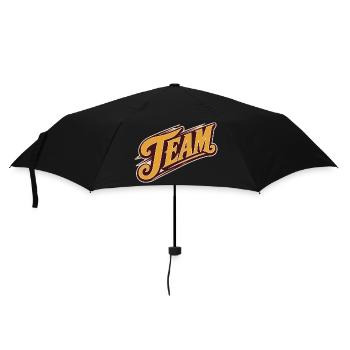 Team - Regenschirm (klein) - Schwarz - Vorne