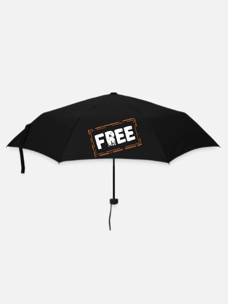 Free - Regenschirm (klein) - Schwarz