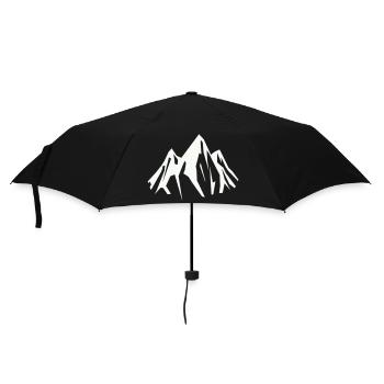 Spitzengipfel Silhouette - Regenschirm (klein) - Schwarz - Vorne